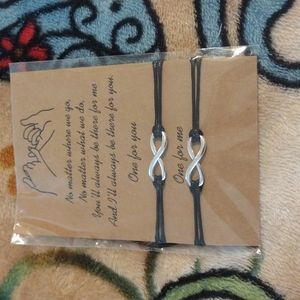 NWOT Best Friends 2 piece infinity symbol bracelet